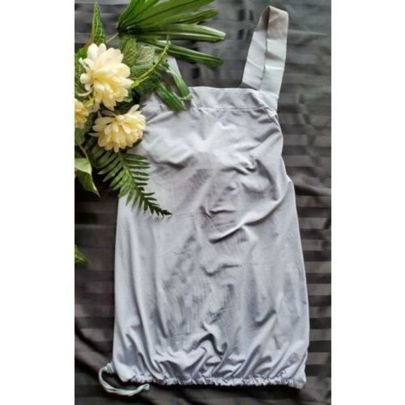 Gap Body Fit Grey Cross Strap Athletic Drawstring Tank Top - Picture 9 of 9